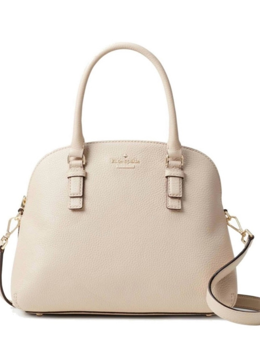 Kate Spade Jackson Street Lottie Satchel Porcelain Cream Bone